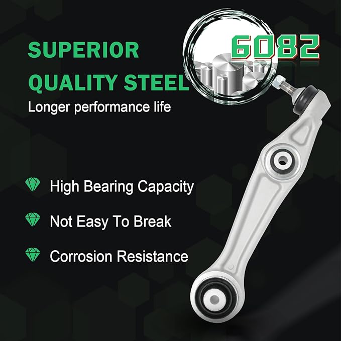 Front Lower Control Arm Suspesion Kit with Ball Joints Fit for Tesla Model S 2012-2021, Model X 2016-2021；Reference Numbers 104157000A, 104895100A