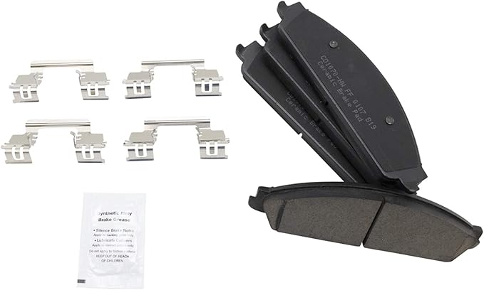 TRQ Front Brake Pads Ceramic Compatible with 2005-2007 Ford Five Hundred Freestyle 2008-2009 Taurus Taurus X 2005-2007 Mercury Montego 2008-2009 Sable