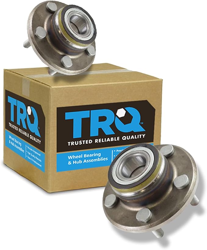 TRQ Front Left and Right Wheel Bearing and Hub Assembly Set 2 Piece Compatible with 05-11 Chrysler 300 RWD 12-14 300 SRT8 07-11 Dodge Charger RWD 12-14 Charger SRT8 08-11 Challenger 05-08 Magnum RWD