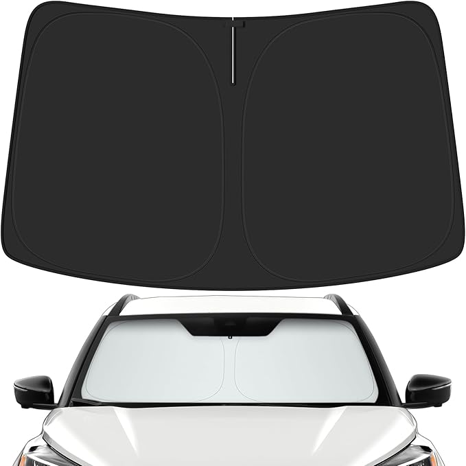 Car Windshield Sun Shade for Nissan 2018-2025 2026 Kicks Accessories (OEM Design) Reflective Foldable Heat Insulation Sunshade for Ultimate Protection