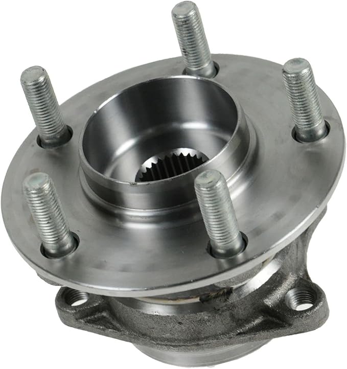 TRQ Rear Left and Right Wheel Bearing and Hub Assembly Set 2 Piece Compatible with 2007-2012 Mazda CX-7 All Wheel Drive