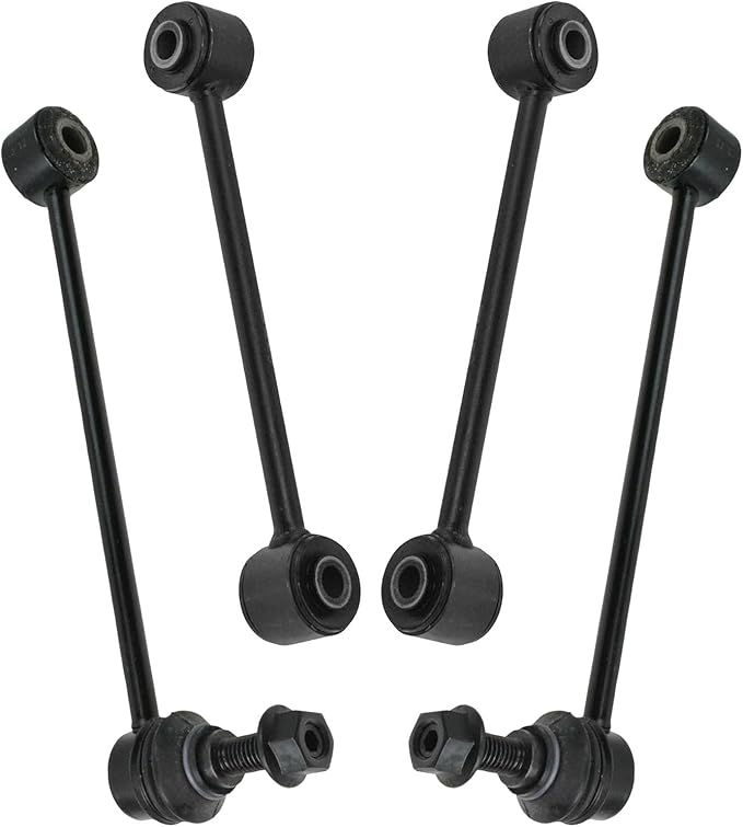 TRQ Front & Rear Sway Bar Stabilizer Link Set Compatible with 2006-2010 Jeep Commander 2005-2010 Grand Cherokee