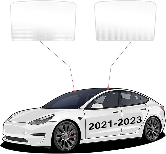 Glass Roof Sunshade for Tesla Model 3 2023-2021 Insulation UV Rays Protection Sun Shade for Tesla Model 3 Accessories 2023-2021(Beige)