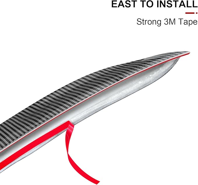 Spoiler Fit for Tesla Model Y Juniper 2025 2026, Rear Spoiler Wing ABS OEM Rear Trunk Lip Sporty Appearance Model Y Accessories, Glossy Carbon Fiber