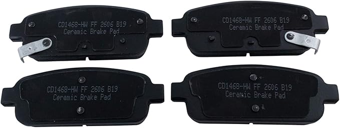 TRQ Premium Posi Ceramic Brake Pad Rear Set for Chevy Cruze Sonic Volt Encore