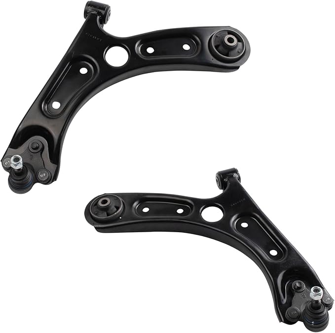 TRQ Front Lower Driver and Passenger Side Control Arm and Ball Joint Set 2 Piece Compatible with 2017-2020 Hyundai Elantra 2018-2020 Elantra GT 2019-2022 Kia Forte