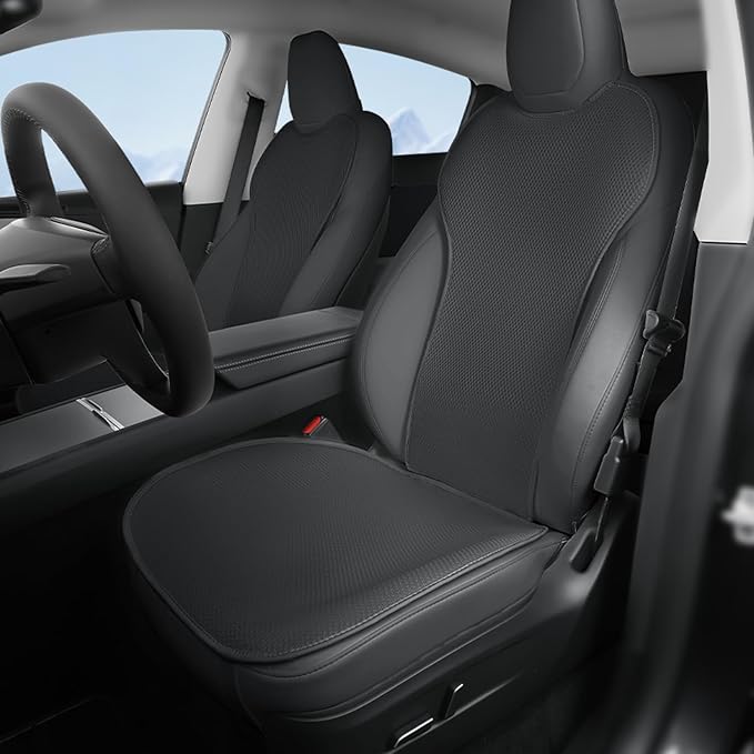 Car Seat Cover Full Set for Tesla Model Y Juniper 2020-2026 Seat Cushion Cover Interior Seat Protector for Model Y Launch Series Accessories, Black