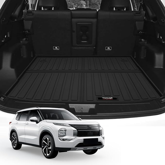 Custom for 2022-2026 Mitsubishi Outlander 5 Seater Cargo Mats Trunk Liner All Weather TPE Protection Mat Accessories (Not for PHEV or Sport)