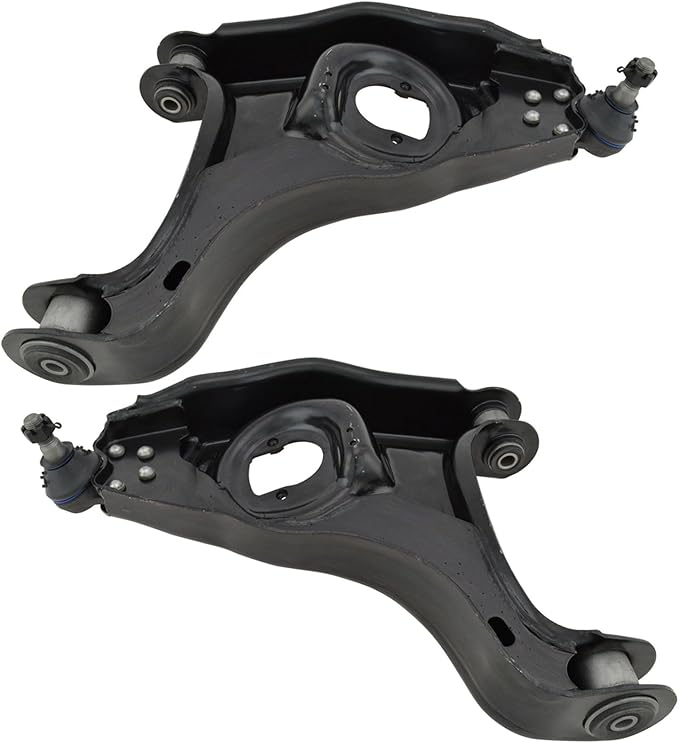 TRQ Front Lower Driver Side and Passenger Side Control Arm and Ball Joint Set 2 Piece Compatible with 1997-2004 Dodge Dakota Rear Wheel Drive 1999-2003 Durango Rear Wheel Drive