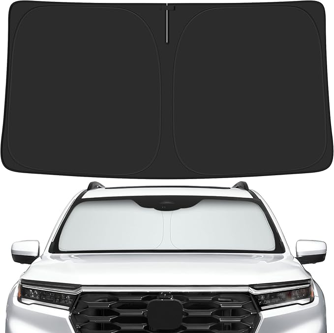 Car Windshield Sun Shade for Honda 2016-2025 2026 Pilot Accessories (OEM Design) Reflective Foldable Heat Insulation Sunshade for Ultimate Protection