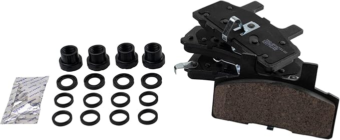TRQ Front Posi Ceramic Brake Pad Kit Set for Chevy GMC Cadillac Pickup Truck