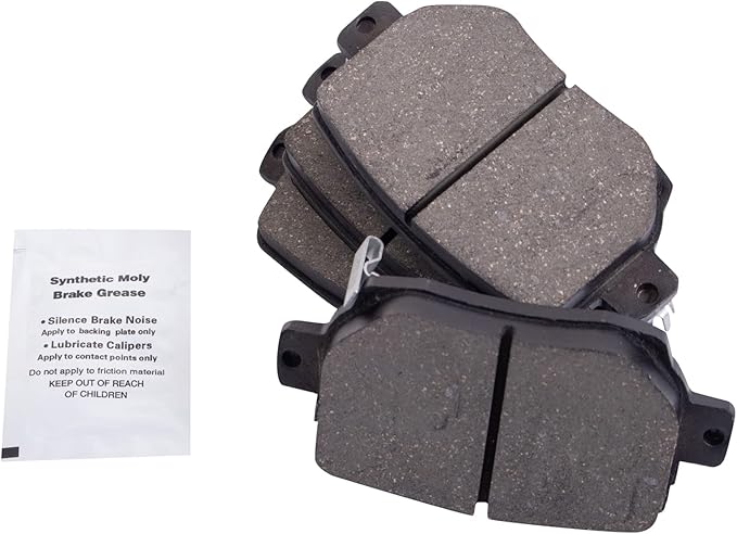TRQ Rear Brake Pads Ceramic Compatible with 2018-2022 Tesla 3