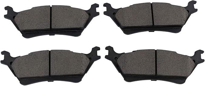 TRQ Rear Brake Pads Ceramic Hardware Compatible with 2012-2020 Ford F-150