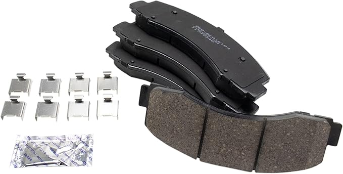 TRQ Front Brake Pads Ceramic Compatible with 2018-2021 Ford Expedition 2018-2020 F-150 2018-2022 Lincoln Navigator