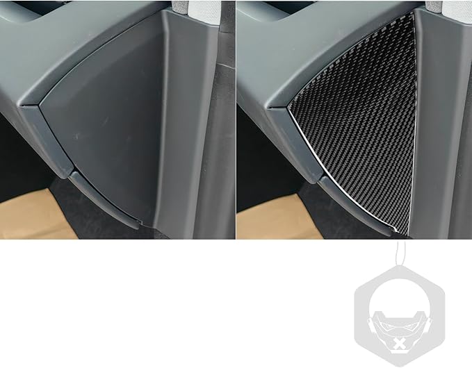 Side of Center Console Carbon Fiber Sticker Car Interior Trim Compatible with Tesla Model 3 2024 2025 Accessories Panel Decorative Sticker