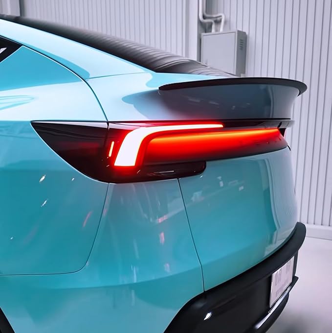 STSEV01 Rear Spoiler Fit for New Tesla Model Y Juniper 2026, Upgraded Sporty Performance OEM Appearance Type, Rear Trunk Lip Wing Exterior Accessories, Tape Installation (Matte Black)
