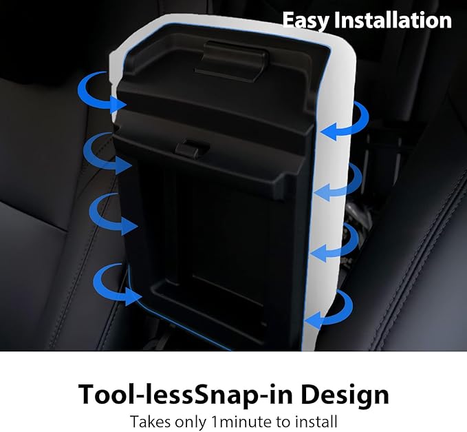 Model Y Armrest Cover for Tesla Model Y 2024-2021 and Model 3 2023-2017