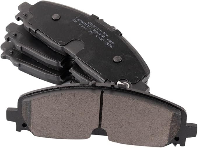 TRQ Front Brake Pads Ceramic Hardware Wear Sensor Compatible with 2020-2023 Buick Enclave 2021-2023 Cadillac XT5 XT6 2021-2023 Chevrolet Blazer Colorado Traverse 2021-2023 GMC Acadia Canyon