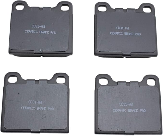 TRQ Front and Rear Ceramic Brake Pad Set Compatible with 1998-04 Volvo C70 1993-97 850 1990-93 240 1985-92 740 1992-95 940 1992-97 960 without Independent Rear Suspension
