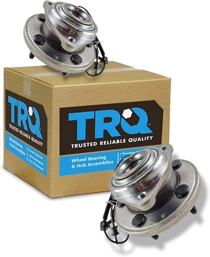 TRQ Front Left and Right Wheel Bearing and Hub Assembly Set 2 Piece Compatible with 2005-2010 Jeep Grand Cherokee 2006-2010 Commander