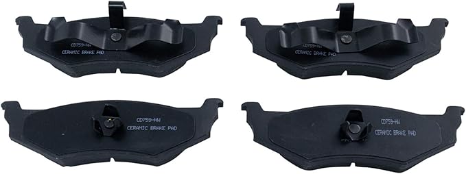 TRQ Rear Ceramic Brake Pad Kit for 300M Cirrus S PT Cruiser Neon Breeze