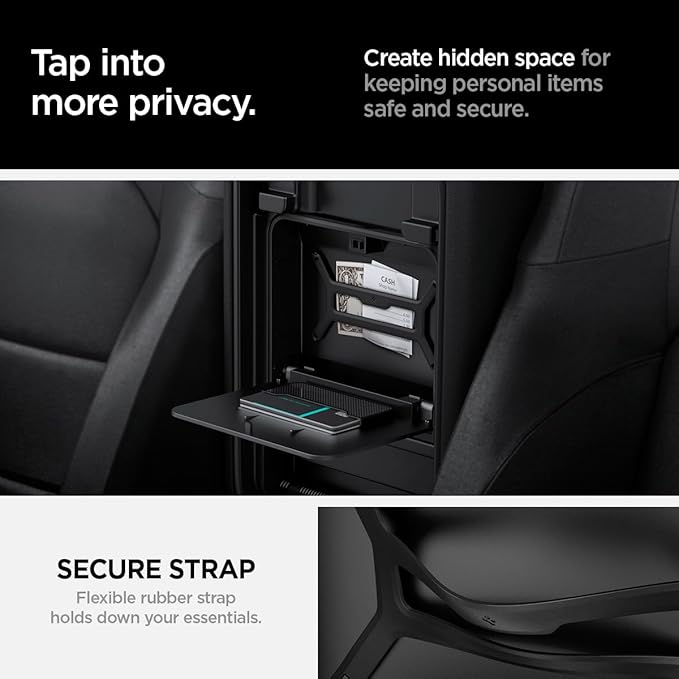 Spigen One-Touch Center Console Hidden Storage Box Designed for Jeep Wrangler and Jeep Gladiator
