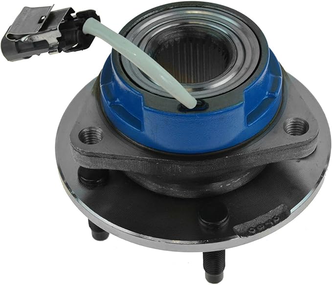 TRQ Front Left and Right Wheel Bearing and Hub Assembly Set 2 Piece Compatible with 00-08 Chevrolet Impala with 4 Wheel ABS Brakes 09-13 Impala 14-16 Impala Limited 06-11 Buick Lucerne