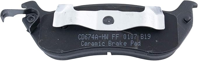 TRQ Rear Brake Pads Ceramic Compatible with 1996-2002 Ford Crown Victoria 1996-2002 Lincoln Town Car 1996-2002 Mercury Grand Marquis