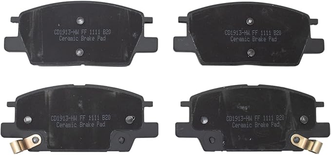 TRQ Front Brake Pads Ceramic Compatible with 2017-2019 Buick LaCrosse 2018-2020 Regal Sportback 2018-2019 Regal TourX Chevrolet Equinox 2016-2019 Malibu GMC Terrain
