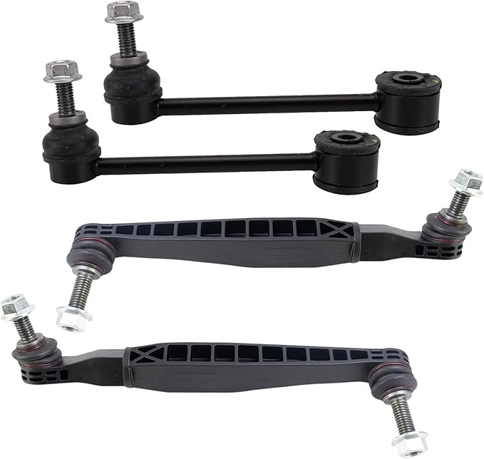 TRQ Front and Rear Sway Bar Link Set 4 Piece Compatible with 13-19 Cadillac ATS Rear Wheel Drive 14-19 CTS Rear Wheel Drive 16-19 Chevrolet Camaro