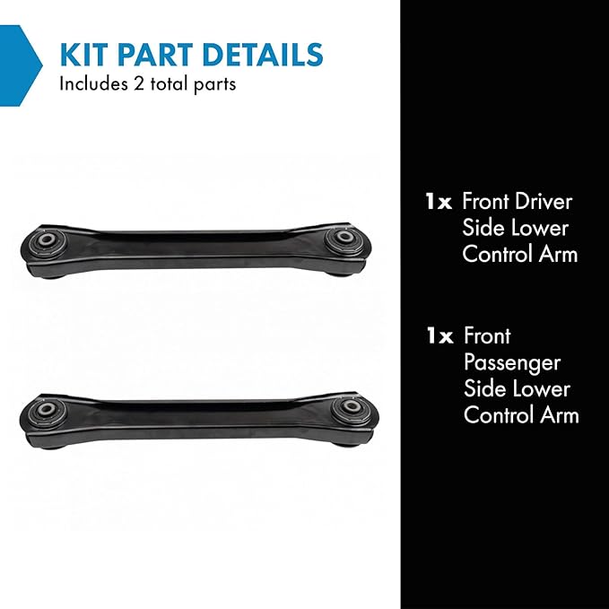 TRQ Front Lower Control Arm Set Driver and Passenger Side Compatible with 1994-1999 Dodge Ram 2500 1994-1999 Dodge Ram 3500