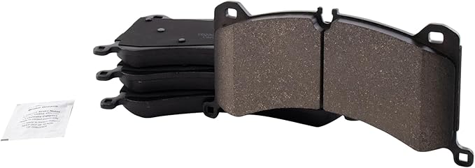 TRQ Front Ceramic Brake Pad Set Includes Contact Point Grease Compatible with 2019 Audi e-tron Quattro 2021 e-tron Quattro 2022 e-tron Quattro