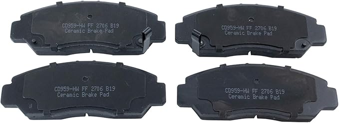 TRQ Front Brake Pads Ceramic Compatible with 2003-2007 Honda Accord 2006-2011 Civic