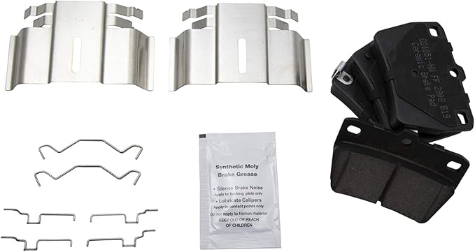 TRQ Rear Brake Pads Ceramic Compatible with 2004-2005 Toyota RAV4