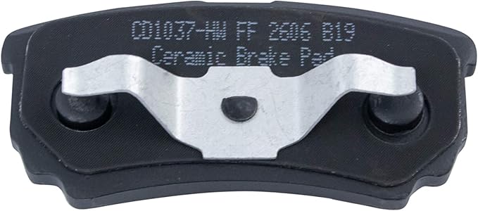 TRQ Rear Brake Pads Ceramic Compatible with 2011-2014 Chrysler 200 2007-2010 Sebring 2008-2014 Dodge Avenger 2007-2012 Caliber 2007-2017 Jeep Compass Patriot 2008-2017 Mitsubishi Lancer Outlander