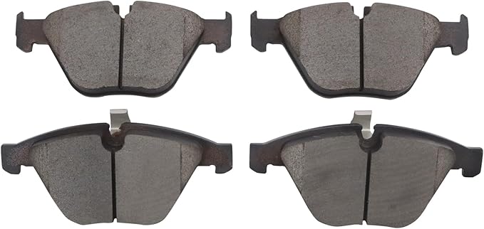 TRQ Front Ceramic Brake Pad Set Includes Contact Point Grease Hardware Compatible with 13-15 BMW X1 xDrive28i 13-15 sDrive28i 11-14 Z4 sDrive35is 08-13 M3 12-13 328i L6 3.0L
