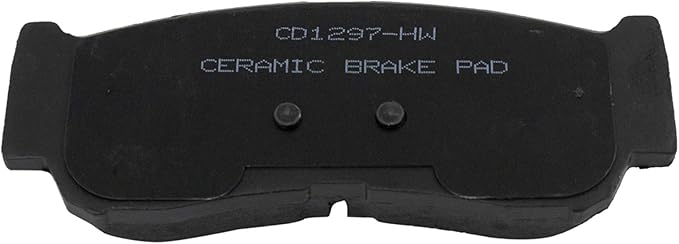 TRQ Rear Brake Pads Ceramic Compatible with 2007-2009 Hyundai Santa Fe