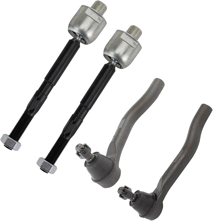 TRQ Front Inner & Outer Tie Rod Set Driver & Passenger Side Inner & Outer Compatible with 2015-2020 Acura TLX 2013-2017 Honda Accord