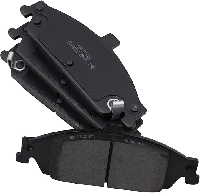 TRQ Front Brake Pads Ceramic Compatible with 2004-2005 Chevrolet Classic 1997-2003 Malibu 1999-2004 Oldsmobile Alero 1997-1999 Cutlass 1999-2005 Pontiac Grand Am