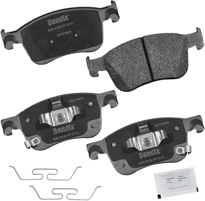 Bendix Priority1 CFC2115 Ceramic Front Brake Pads for Acura Integra 2024-2023, Honda Accord 2024-2018, Civic 2023-2022