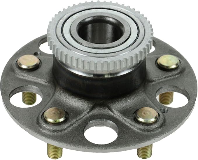TRQ Rear Left and Right Wheel Bearing and Hub Assembly Set 2 Piece Compatible with 1998-2002 Honda Accord V6 3.0L with Rear Disc Brakes 2004-2005 Civic SI 1999-2003 Acura TL 2002-2006 RSX