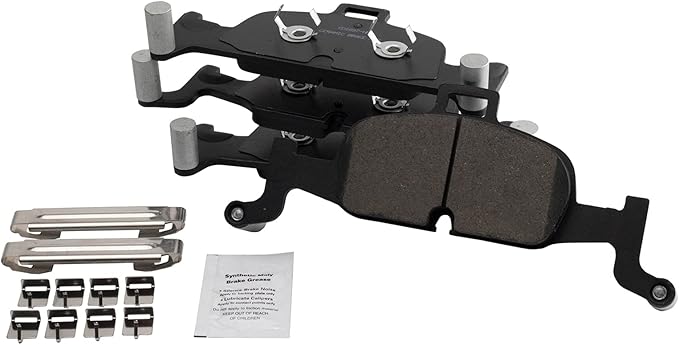 TRQ Front Ceramic Brake Pad Set Compatible with 17-20 Audi A4 allroad 18-20 A5 Sportback 18-24 A5 Quattro 22-24 Q5