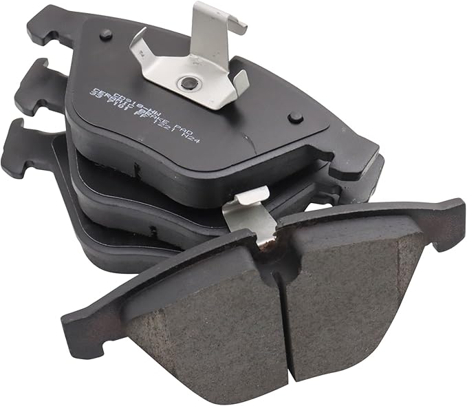 TRQ Front Ceramic Brake Pad Set Includes Contact Point Grease Hardware Compatible with 13-15 BMW X1 xDrive28i 13-15 sDrive28i 11-14 Z4 sDrive35is 08-13 M3 12-13 328i L6 3.0L