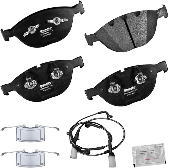 Bendix Priority1 CFM1151 Semi-Metallic Front Brake Pads for BMW Alpina B7 2008-2007, M5 2009-2006, M6 2009-2006, Rolls-Royce Phantom 2012-2004