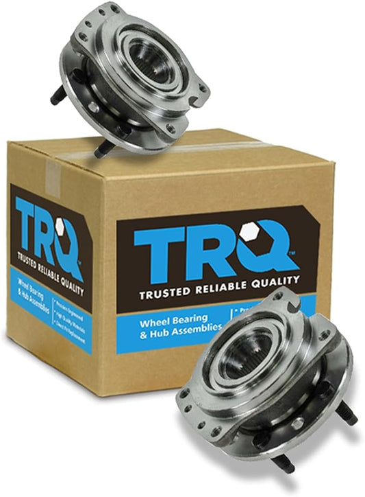 TRQ 2 Piece Front Wheel Bearing & Hub Assembly Set Compatible with 1988-1996 Buick Regal 1990-2001 Chevrolet Lumina 1995-1999 Monte Carlo 1988-1997 Oldsmobile Cutlass Supreme Pontiac Grand Prix