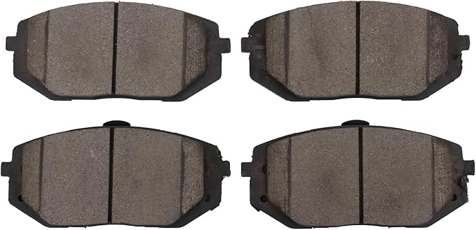 TRQ Front Ceramic Brake Pad Set Compatible with 2022-2023 Hyundai Tucson 2023 Kia Sportage