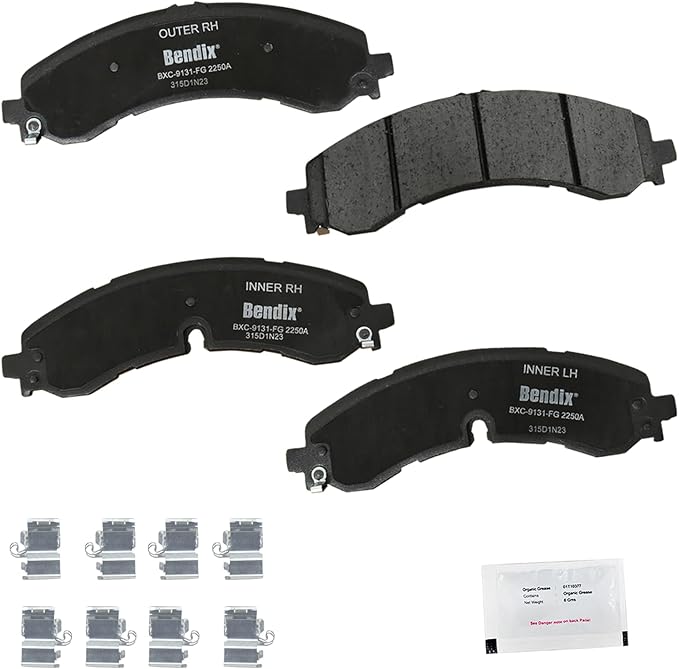 Bendix Priority1 CFC2250A Ceramic Front Brake Pads for GMC Hummer EV Pickup 2022