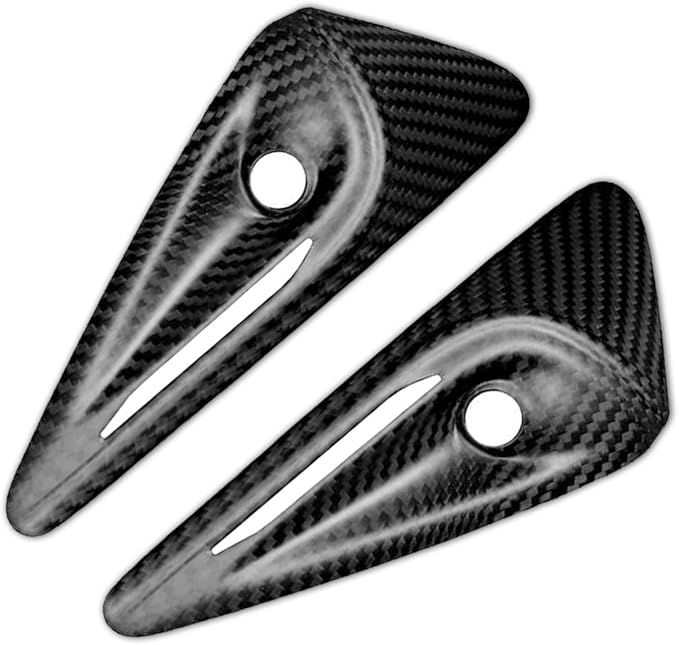 for Tesla Model 3/Y HW4.0 Side Camera Cover Full Protection Dry Carbon Fiber Vehicle Molding for 2025 2026 Model 3/Y Highland Juniper Accessories Car Turn Signal Exterior Trim 2PCs, Matte, not ABS