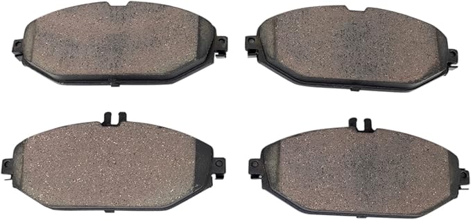 TRQ Front Ceramic Brake Pad Set Compatible with 15-20 Mercedes-Benz C300 4Matic 18-19 E300 without Sport Package
