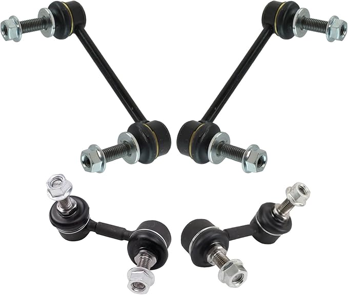 TRQ Sway Bar Stabilizer Link Set Compatible with 2004-2009 Cadillac SRX 2005-2011 STS
